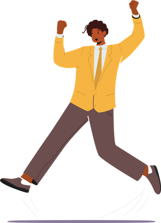 Happy Businessman  Illustration