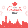 illustrations for happy canada day