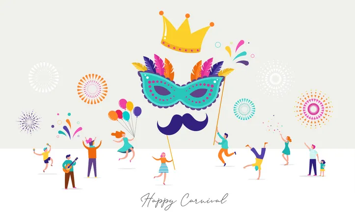 Happy carnival  Illustration
