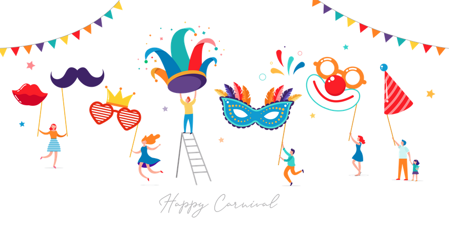Happy carnival Illustration