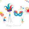happy carnival illustration free download