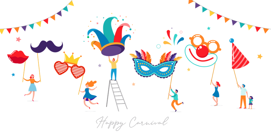 Happy carnival  Illustration