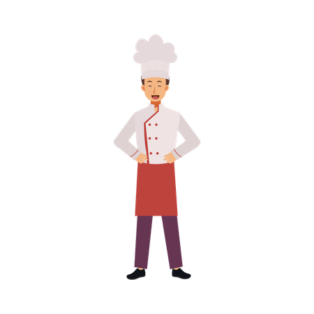 Happy Chef Illustration