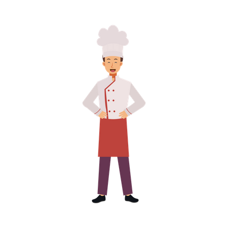 Happy Chef  Illustration