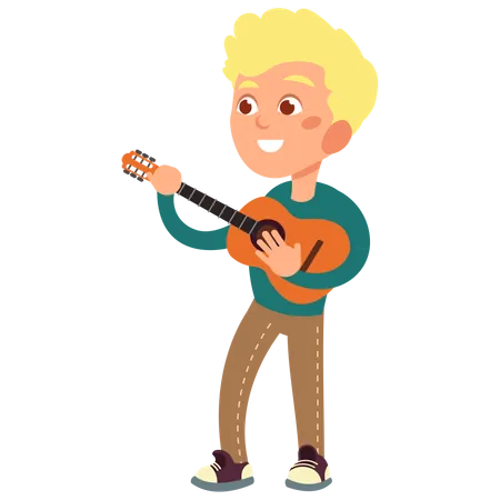 Happy Children Musicians With Musical Instruments Talented Kids Playing Music Singing And Dancing Cartoon Vector Characters Set Musical Kids Talent Young Performance Playing Illustration Illustration