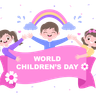 happy childrens day illustration free download