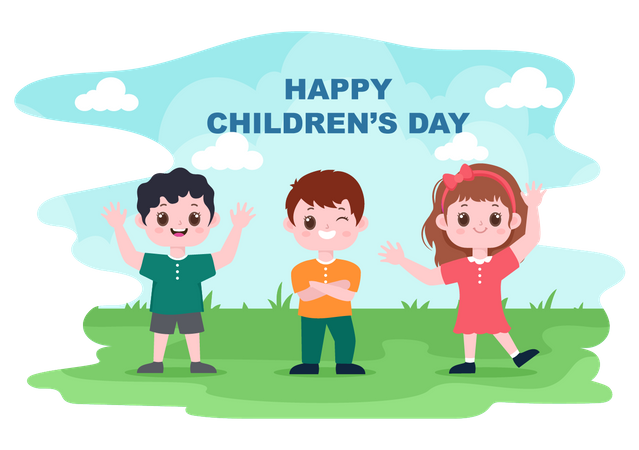 Happy Children's Day  Illustration