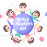 illustration for happy children day