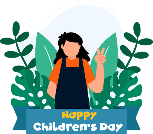 Happy Children's Day  Illustration