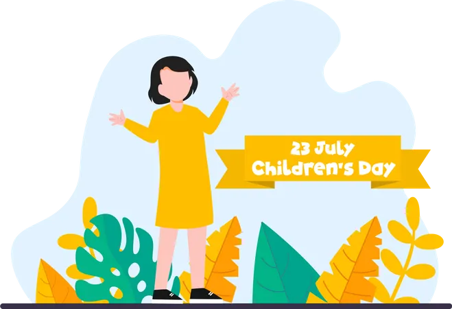 Happy Children's Day  Illustration