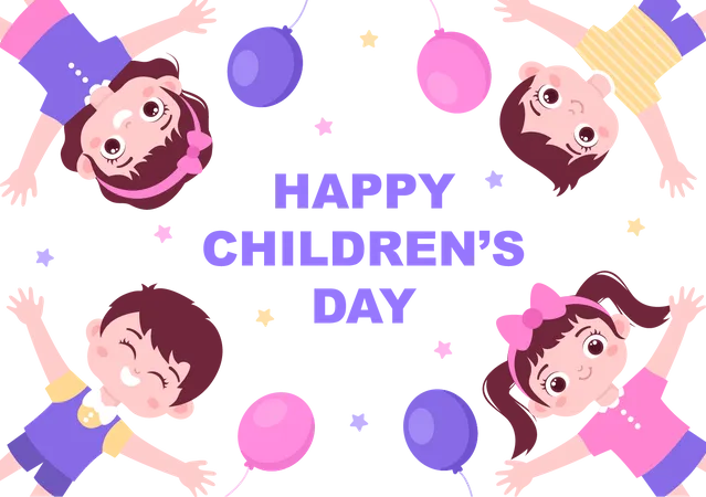 Happy Children's Day  Illustration