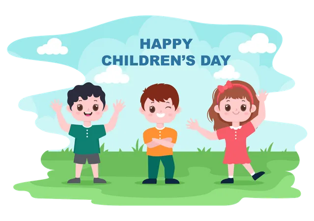 Happy Children's Day  Illustration