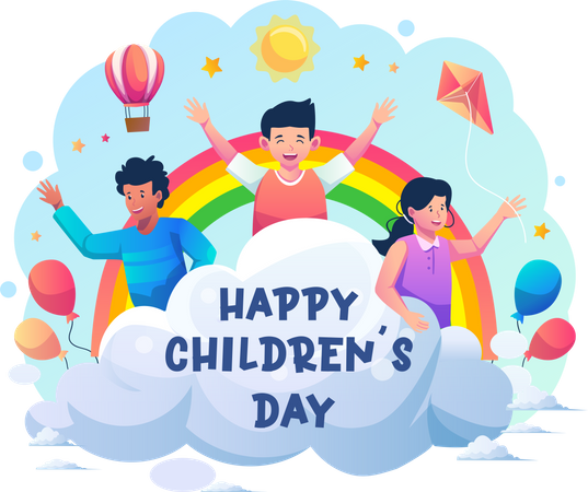 Happy children's day  Illustration