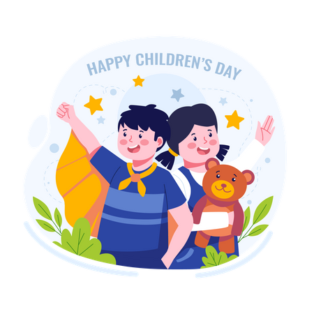 Happy children's day  Illustration