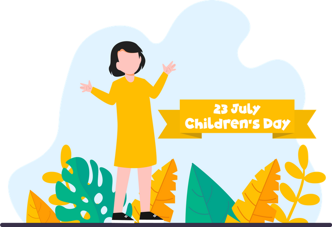 Happy Children's Day  Illustration