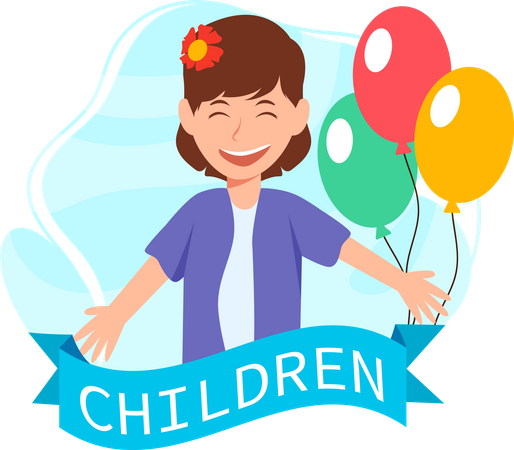 Happy Children's Day  Illustration