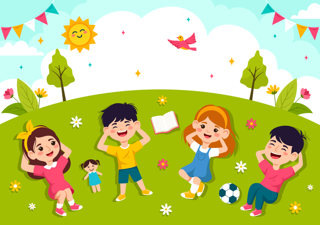 Happy Childrens Day  Illustration