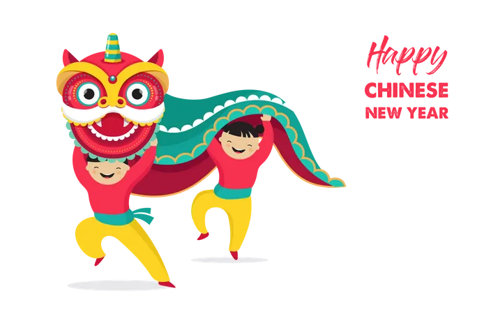 Happy Chinese new year Illustration