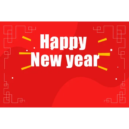 Happy Chinese New Year  Illustration