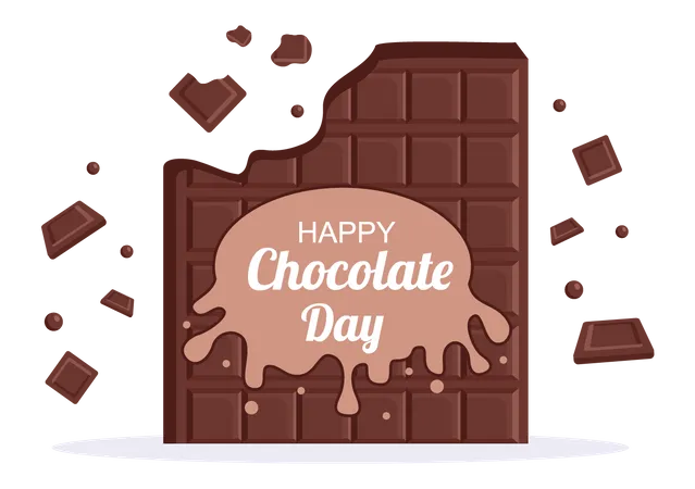Happy Chocolate Day  Illustration