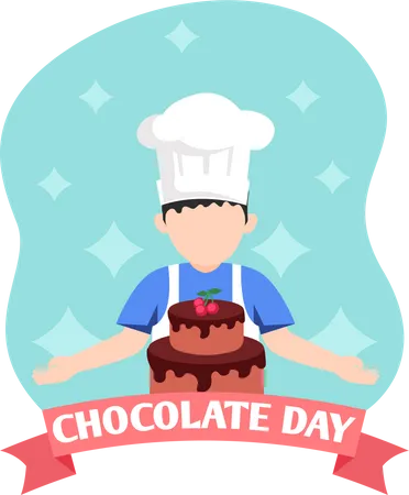 Happy Chocolate Day  Illustration