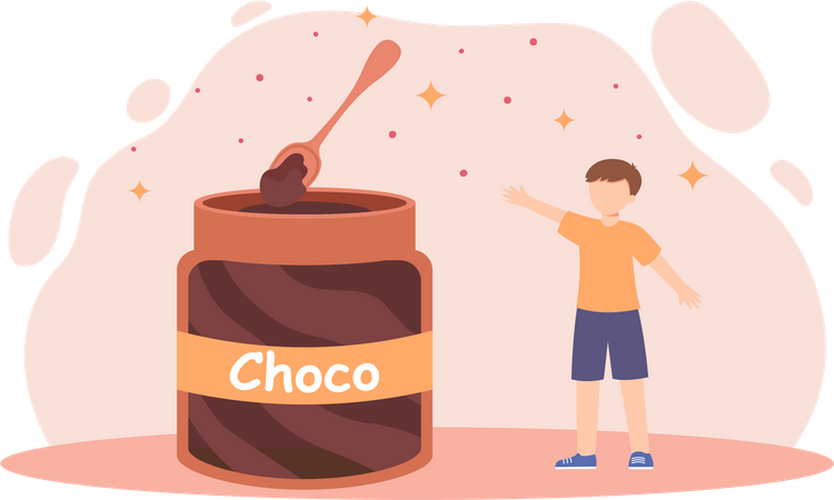 Happy Chocolate Day  Illustration