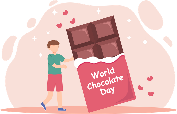 Happy Chocolate Day  Illustration