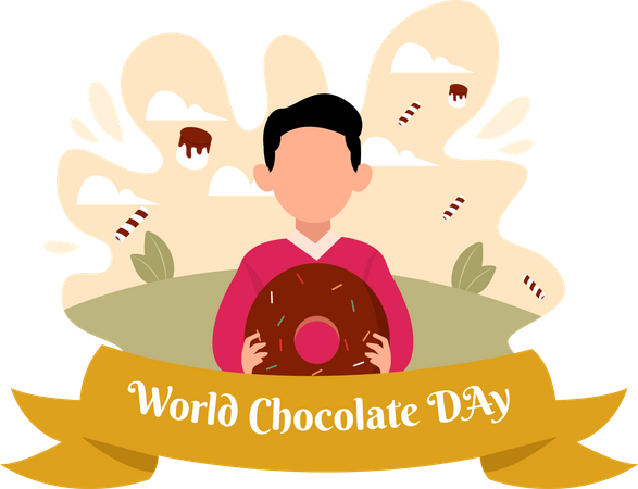 Happy Chocolate Day  Illustration