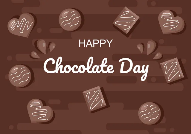 Happy Chocolate Day  Illustration