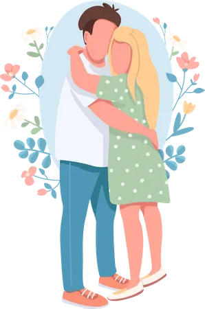 Happy couple Illustration