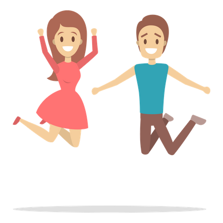 Happy Couple  Illustration