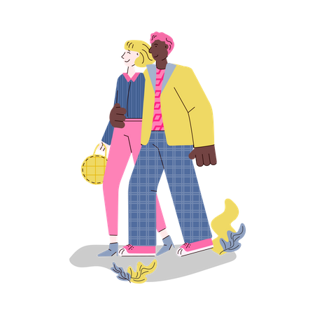 Happy couple  Illustration