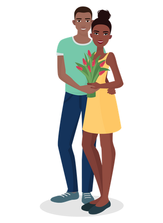 Happy Couple  Illustration