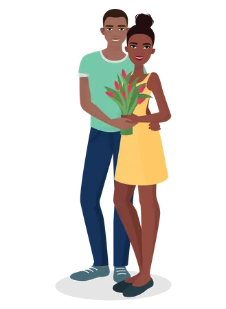 Happy Couple  Illustration