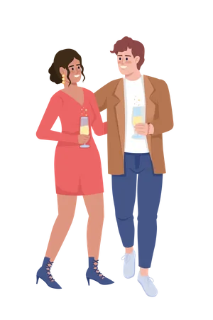 Happy couple  Illustration