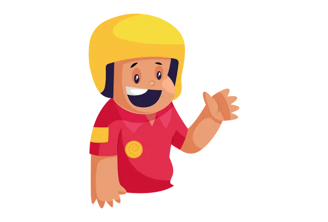 Happy Delivery Man  Illustration