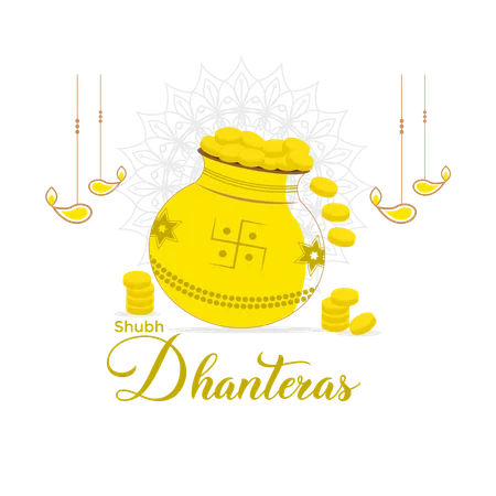 Happy dhanteras  Illustration