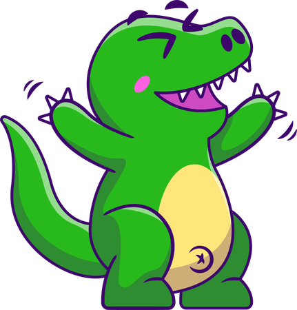 Happy Dino  Illustration