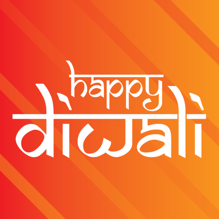 Glückliche Diwali-Typografie mit indischem Kunst-Hintergrund-Vektor  Illustration