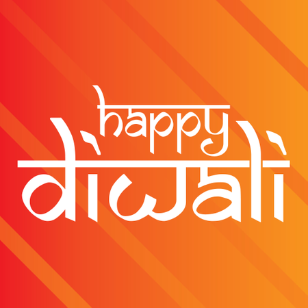 Typographie Joyeux Diwali Avec Vecteur De Fond D'art Indien  Illustration