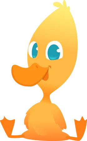 Happy Duck Illustration