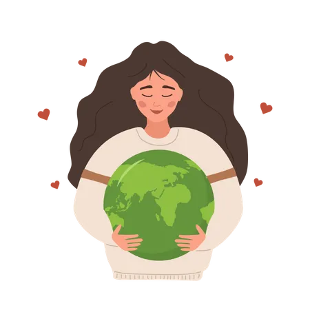 Happy Earth day  Illustration