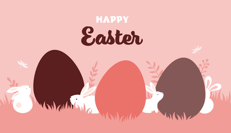 Happy Easter Illustration