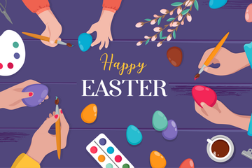 Happy Easter Illustration Pack