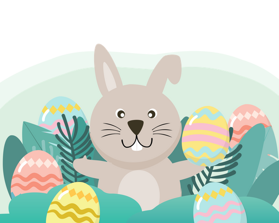 Happy Easter Day  Illustration