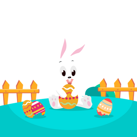 Happy Easter Day  Illustration