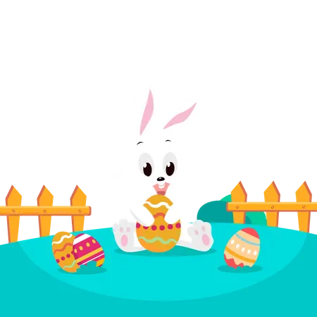 Happy Easter Day  Illustration