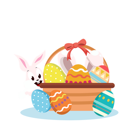 Happy Easter Day  Illustration