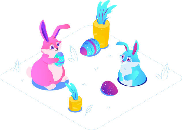 Happy Easter  Illustration