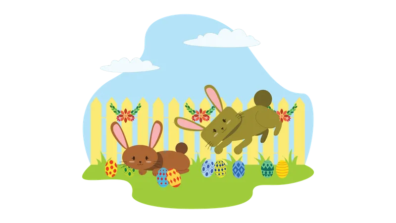 Happy Easter  Illustration